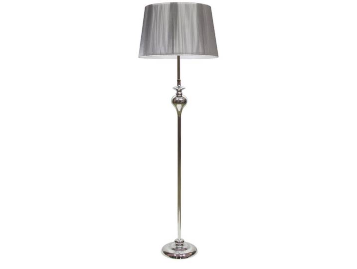 Stehleuchte, Silberfarben, Metall, 35x135x35 cm, Lampen & Leuchten, Innenbeleuchtung, Stehlampen, Stehlampen
