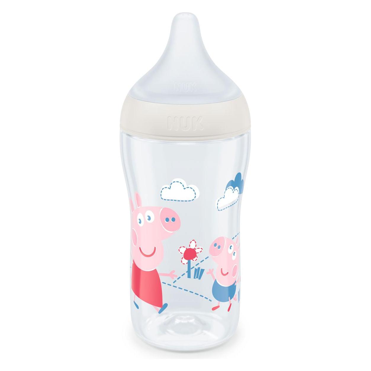 NUK Perfect Match Peppa Pig PP Flasche 260ml, weiss (260 ml) (10216017)