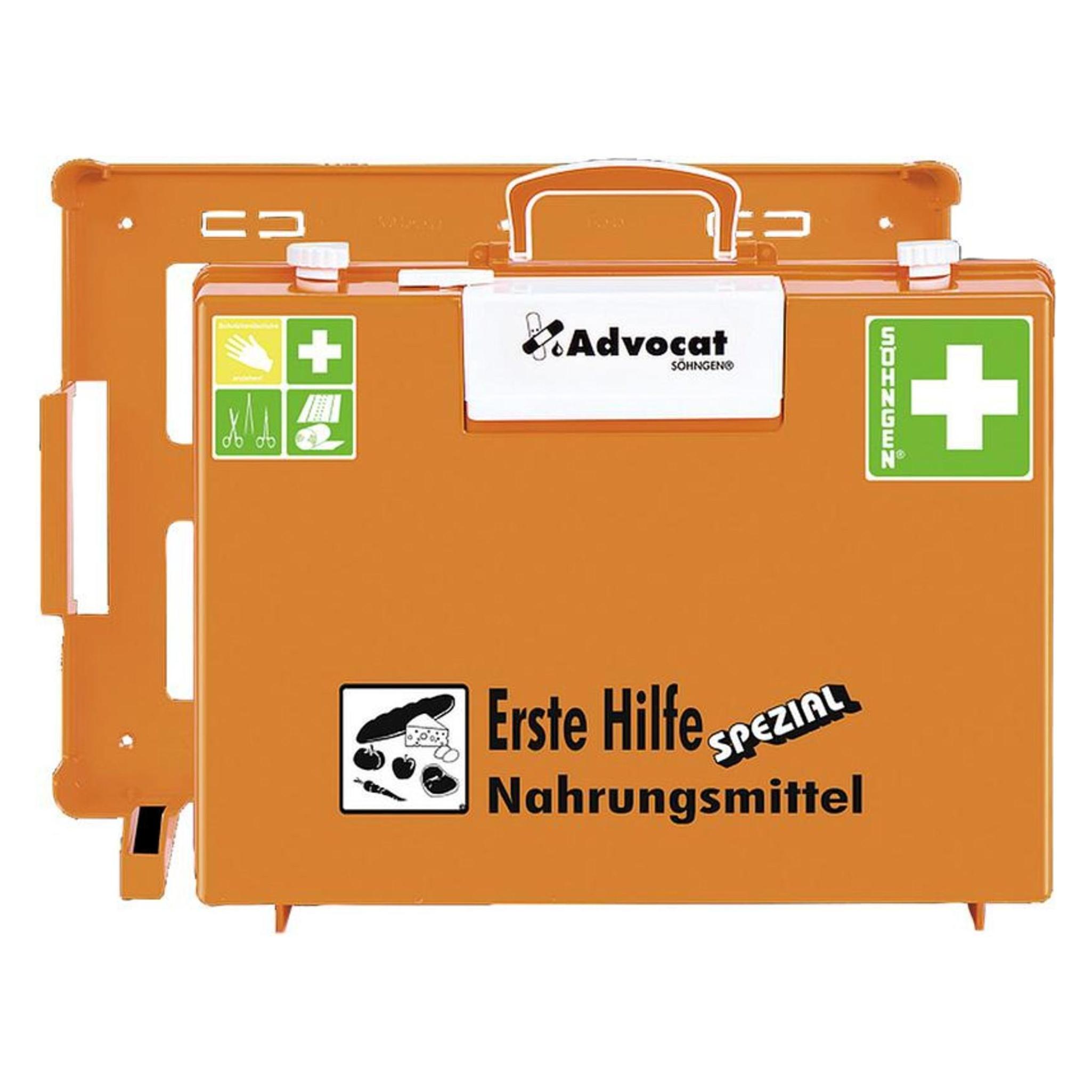 Söhngen Erste Hilfe Koffer Advocat Nahrungsmittel B400xH300xT150ca.mm orange (0367006)
