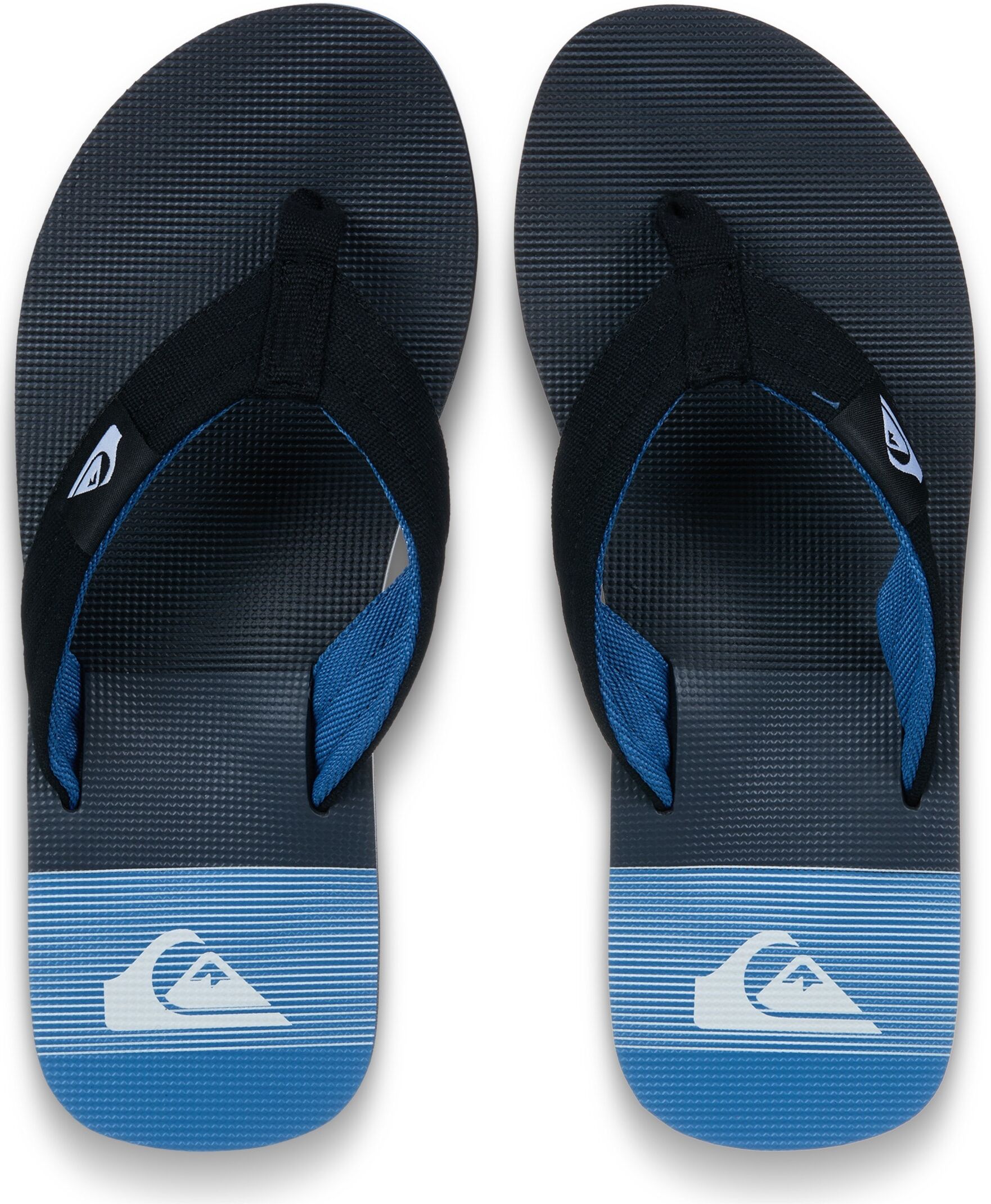 Zehentrenner QUIKSILVER "MOLOKAI LAYBACK 26", Herren, Gr. 41, atmungsaktiv, schwarz (schwarz tijuana), Textil, Schuhe Zehentrenner, Sommerschuhe schwarz tijuana 41, atmungsaktiv