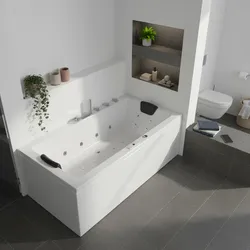 Indoor Whirlpool Badewanne 140x75 cm, 16 Massagedüsen LED, freistehend / Einbau, 2 Personen, Acryl, Caribia X-TUBE Basic, Made in Germany