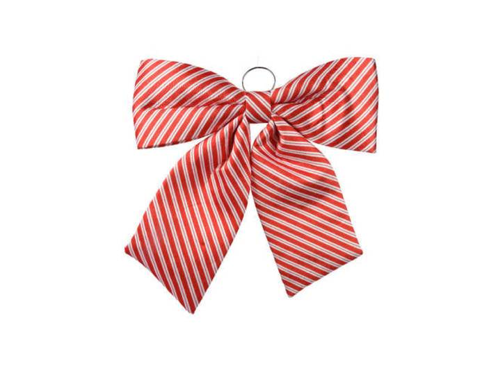 Decoris Strik polyester rood/wit rood/wit