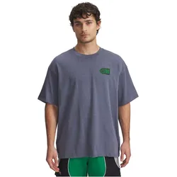 UNDER ARMOUR Heavyweight Hoops Courtside Basketballshirt Herren 044 - downpour gray/team kelly green L