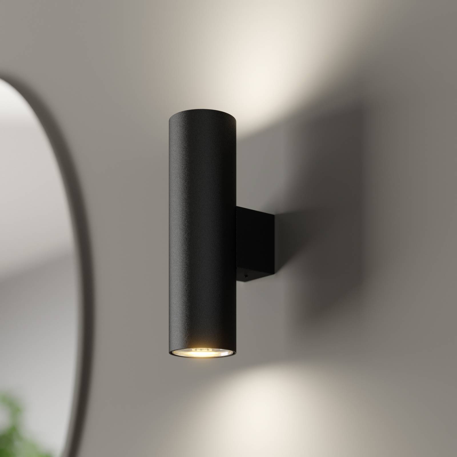 Wandlampe Marion Argon, dimmbar, schwarz, für Wohn- / Esszimmer, Metall, Modern, Wandleuchte, Wandlampe Innen