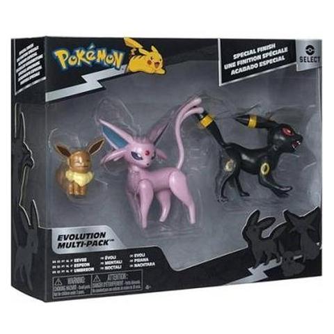 Jazwares Pokemon Select Evolution Multipack Eevee 3 Personaggi (66404)