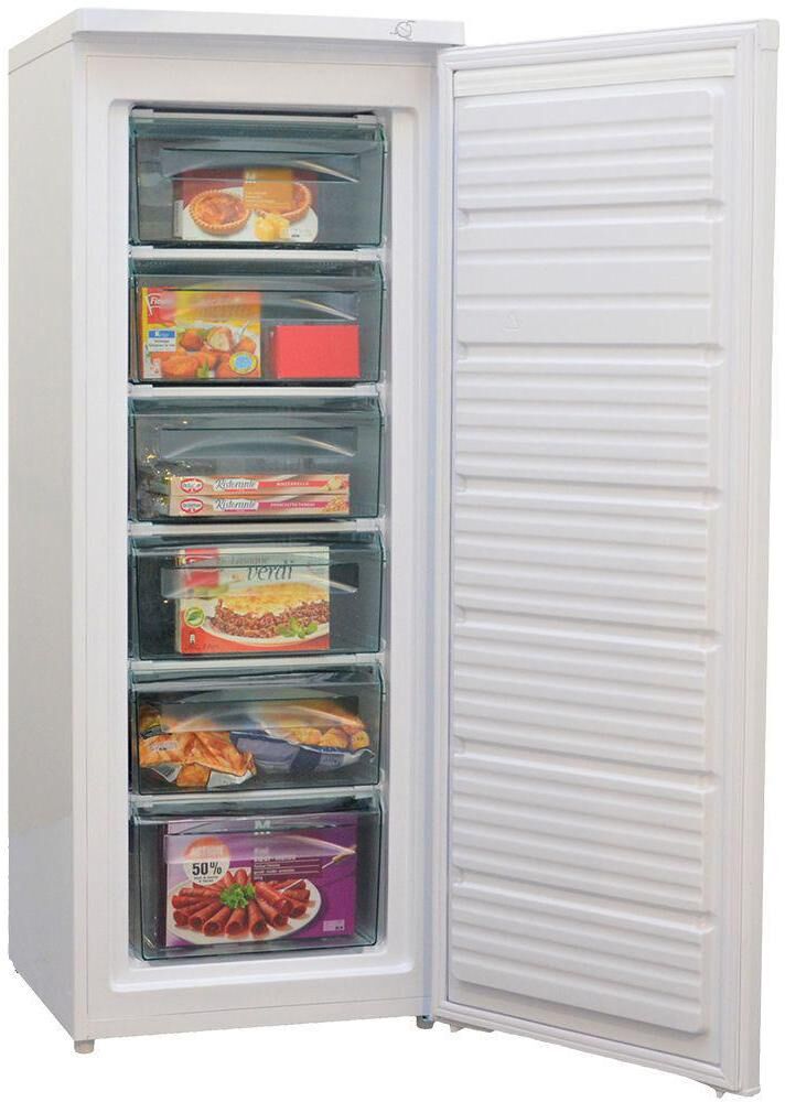 KIBERNETIK Gefrierschrank "TK161L", Energieeffizienz: E, weiss (weiß), B:55cm H:143cm T:58cm, Gefrierschränke, Gefrierschrank weiß Einheitsgröße