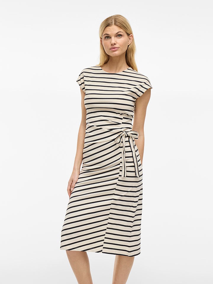 Vila Kleid in Creme - S