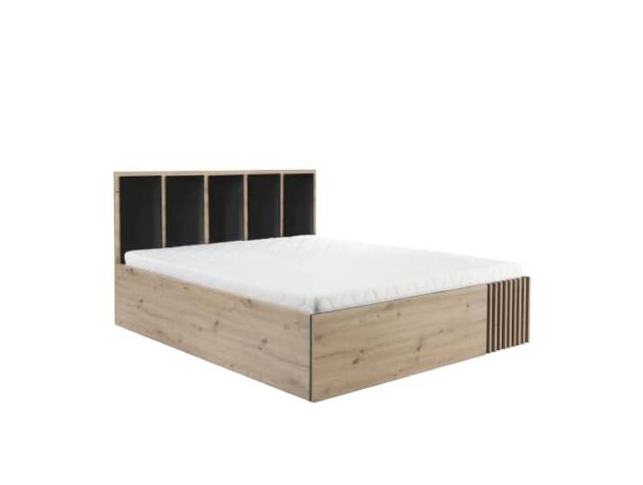 Bett NAKUSP - Eiche - Bettkasten - Kopfteil - Latten - 168 x 100 x 207 cm