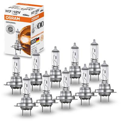 Osram 10x H7 ORIGINAL LINE 12V [Hersteller-Nr. 64210] für VW, Renault, Mercedes-Benz, Audi, Hyundai, Kia, Vauxhall, BMW, Porsche, Peugeot, Opel, Nissa