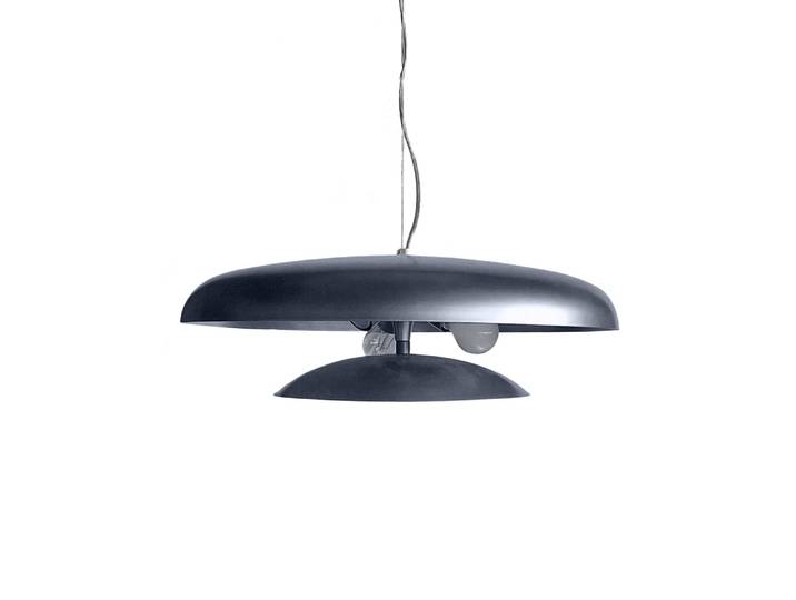 Suspension métal cable ronde chromé D64cm