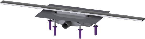 Kessel Linearis Duschrinne 45300.09 900 mm, Edelstahl gebürstet, Megastop