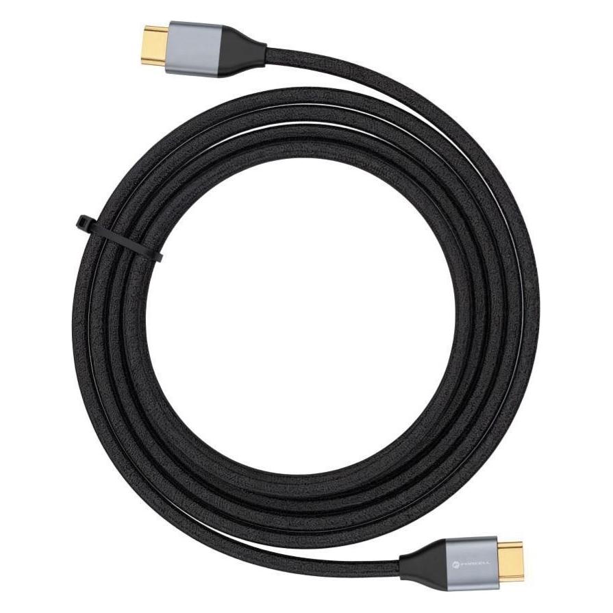 Forcell DisplayPort 2.1-Kabel - 16K 60 Hz/8K 120 Hz/4K 240 Hz - 80 Gbit/s - 2 m - Schwarz (2 m) (5903396476730)