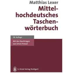 Mittelhochdeutsches Taschenwörterbuch, Fachbücher von Matthias Lexer