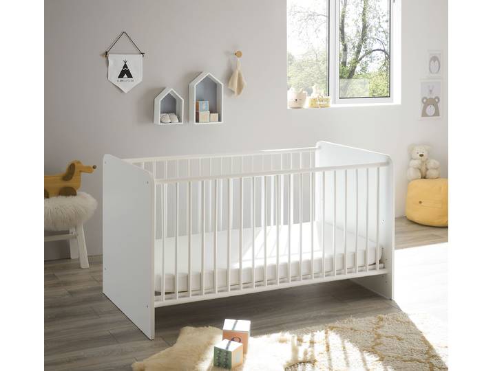 Babybett Tresnico 70 x 140cm Weiß