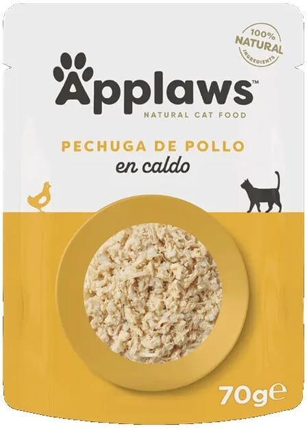 Applaws Cat Sachê Peito de Frango em Caldo 12 unid x 70g