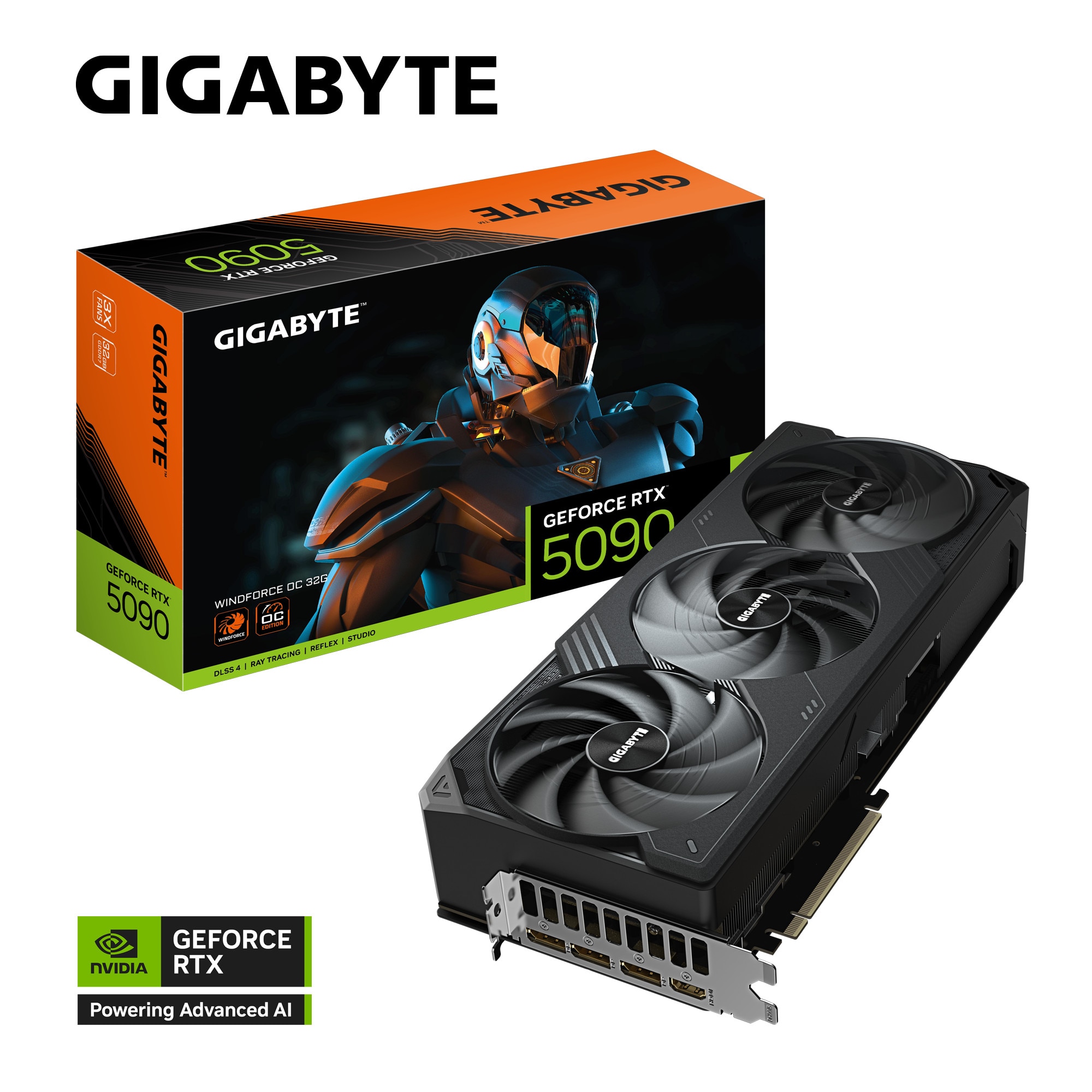 GIGABYTE GeForce RTX 5090 WINDFORCE OC Grafikkarte 32 GB