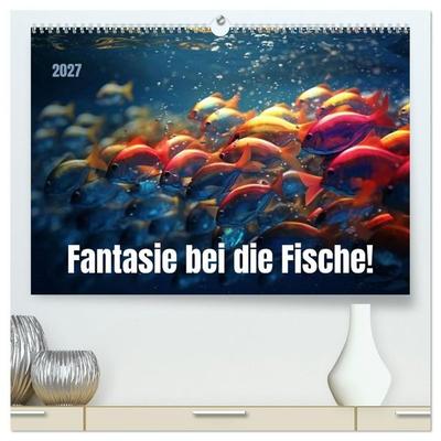 Fantasie bei die Fische! (hochwertiger Premium Wandkalender 2027 DIN A2 quer), Kunstdruck in Hochglanz