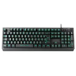 LC-Power LC-KEY-4B-LED Tastatur QWERTZ Deutsch, Schwarz