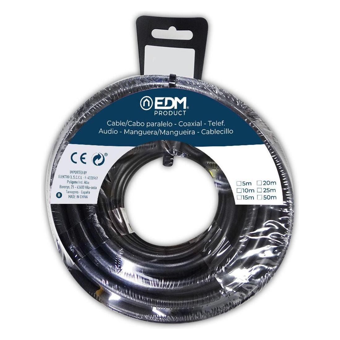 EDM Product Kabel 28051 Schwarz 2 X 1,5 Mm 10 M (10 m) (45279322)