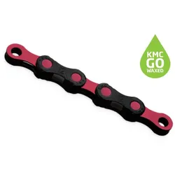 KMC Kette DLC12 126L/Box Waxed 12-fach Black/Pink