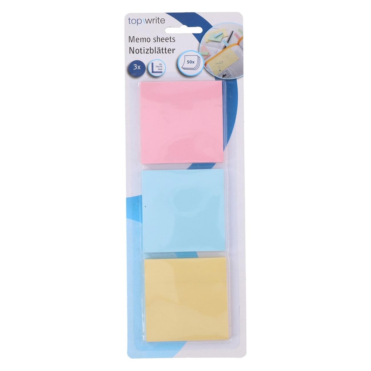 Topwrite Memo Blätter 75x75mm 50 Blatt (80 x 80 mm) (E8711252452678)