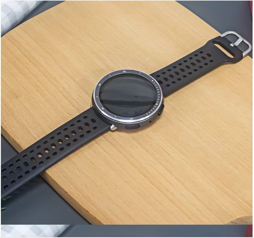 INF Metall Schutzhülle für Kompatibel mit Huami Amazfit Active 2R Runde Saphirglas Edition Smartwatch Dunkelgrau