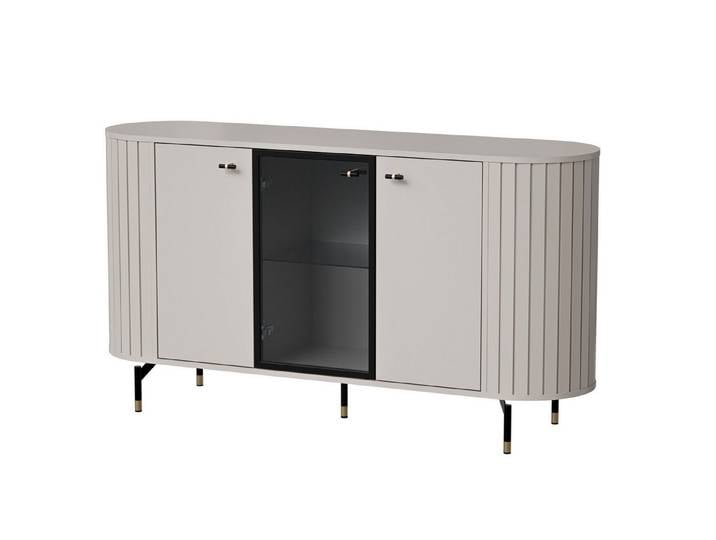 Masseno Kommode THIRA 150,1 cm Sideboard mit 3 Türen Kaschmir
