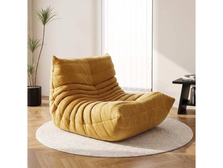 Sitzsack Für Erwachsene, Togo-kaminsessel, Bequemes Bodensofa, Ergonomisches Design, Lounge-sessel Aus Schaumstoff Mit Rutschfester Unterseite, Für Wohnzimmer, Schlafzimmer, Studentenwohnheim,