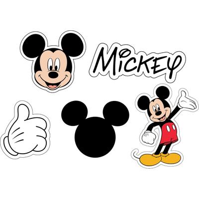 Schuhanstecker CROCS "Jibbitz™ Mickey Pant", Jungen, bunt (schwarz bunt), PVC, Schuhzubehör Schuhanstecker, Charm, Anstecker für Crocs Schuhe