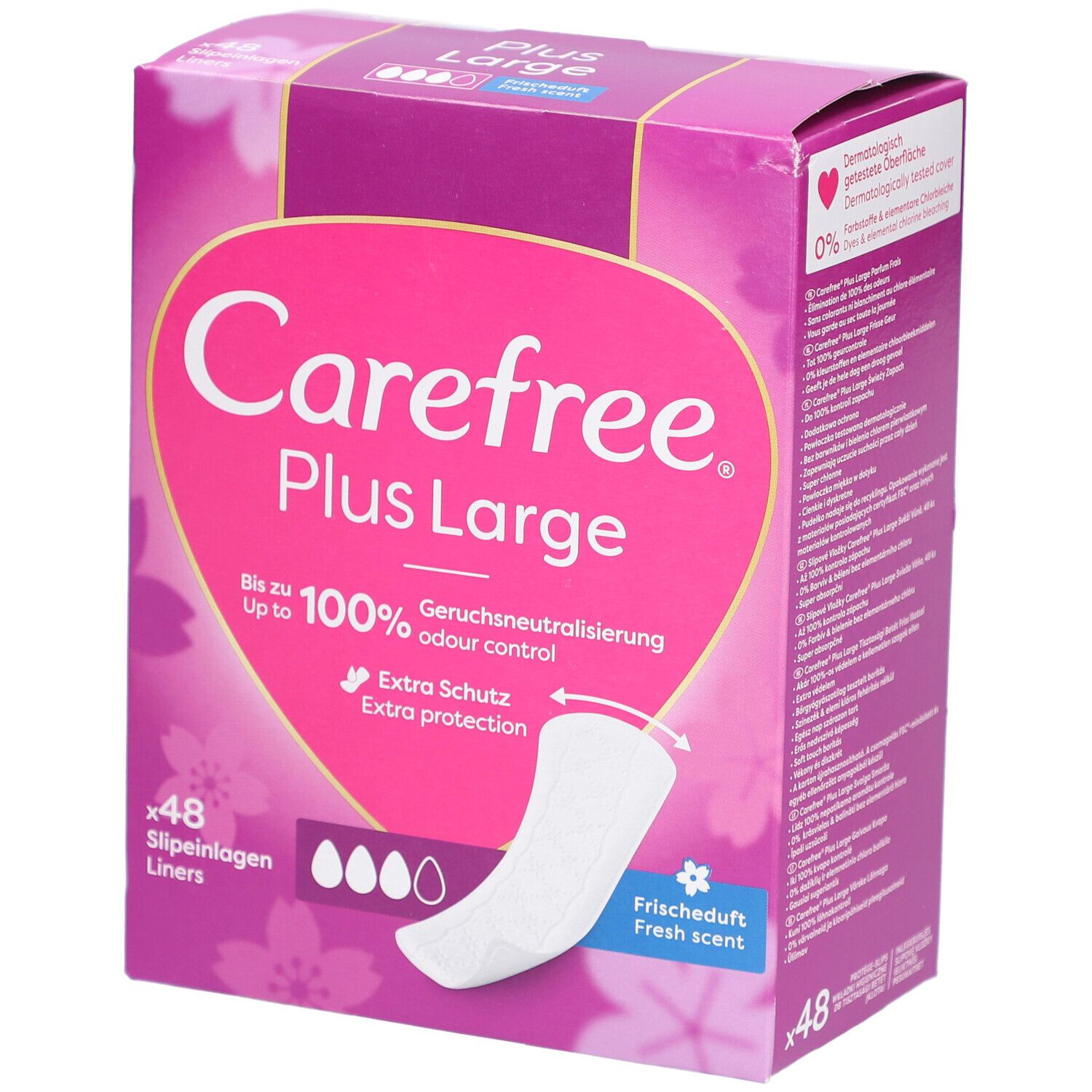 Carefree Plus Large Fresh Karton 48 Stk St Binden