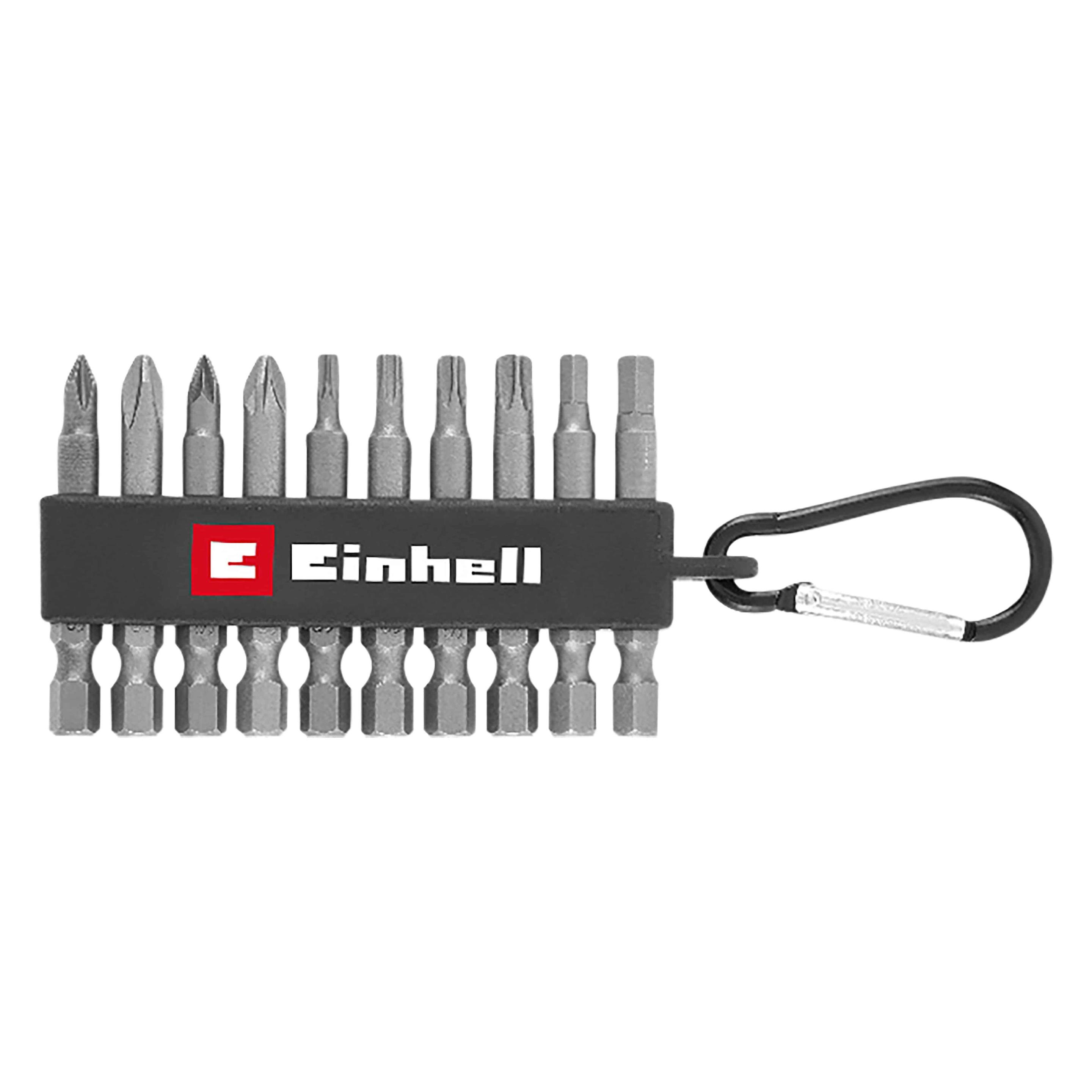 Einhell Bit-Set, 118623, Karabiner, 10-teilig (Innensechskant) (118623)