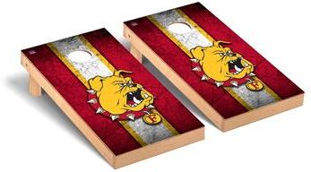 Skip's Garage Ferris State Bulldogs Vintage Cornhole Board Set