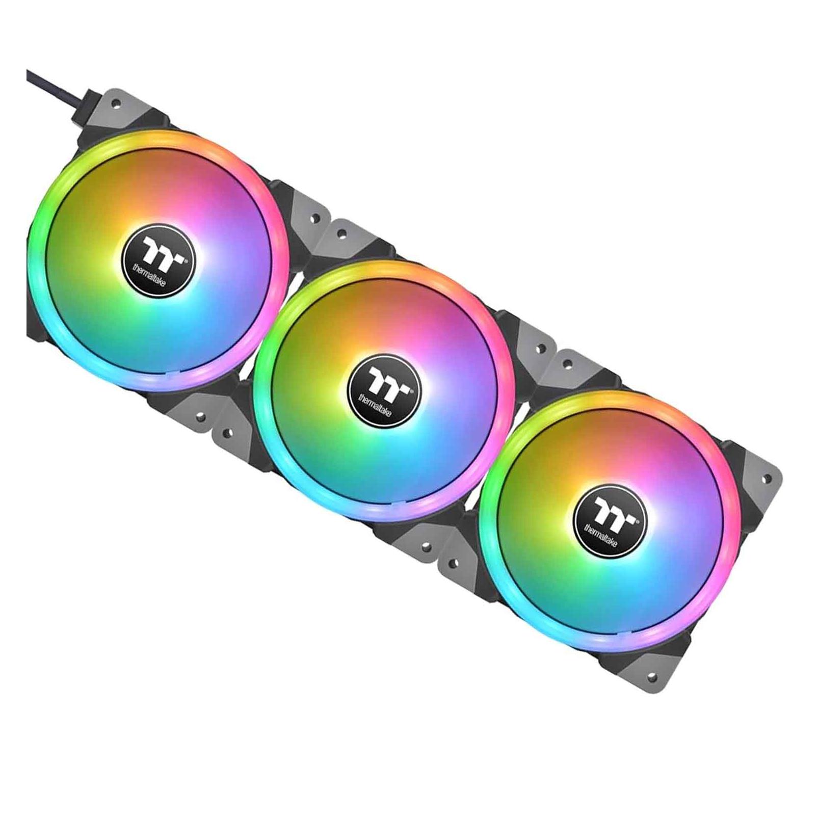 Thermaltake TT SWAFAN EX14 RGB PC Cooling Fan TT 3er CL-F144-PL14SW-A (140 mm, 3x) (CL-F144-PL14SW-A)