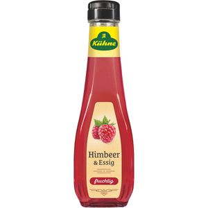 Kühne Tafelessig Himbeer, aus Branntwein- & Weißwein, 5% Säure, mit Himbeersaftkonzentrat, in der Flasche, 0,25 Liter
