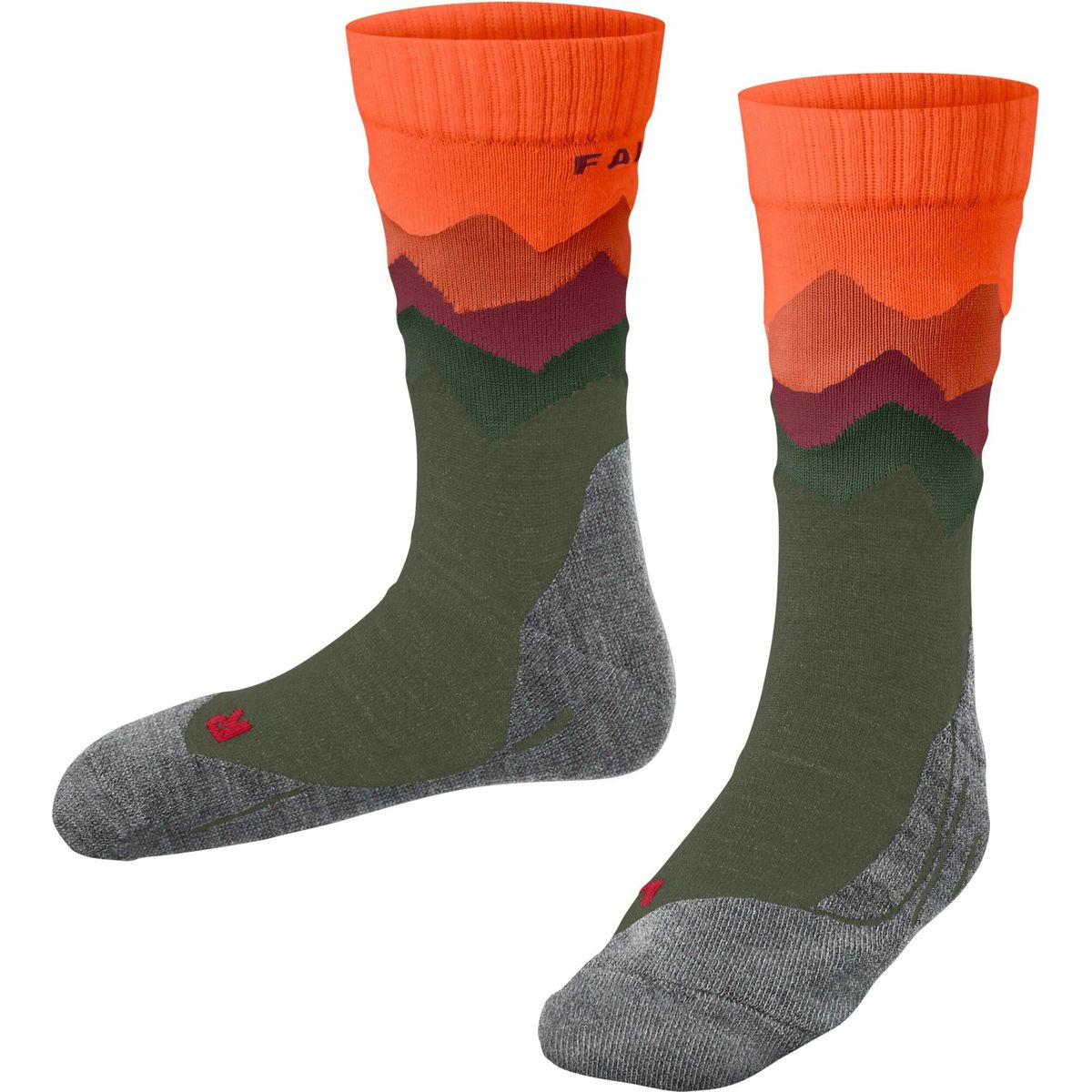 Falke TK2 Trend Kids Kinder Trekking Socken olive (7830) 31-34 76229-7830-31-34
