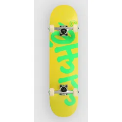 Cliché Handwritten 7.75" Skateboard yellow / green Gr. Uni