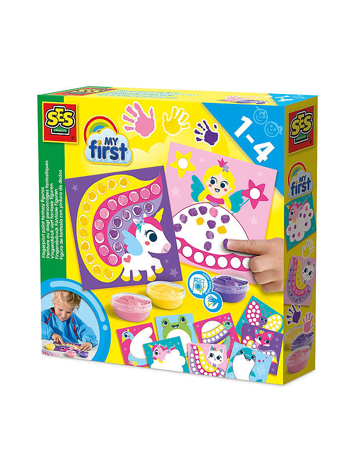 SES Bastelset "Fingerabdruck Fantasie Figuren" - ab 12 Monaten - onesize