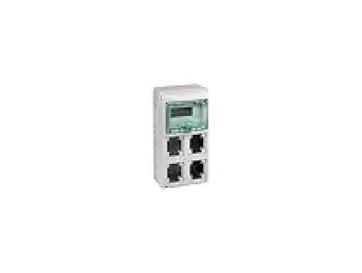 Schneider Electric Coffret électrique 8m,4a 90x100 IN 63A Acier allié 4 circuits Triphasé 3303430131793
