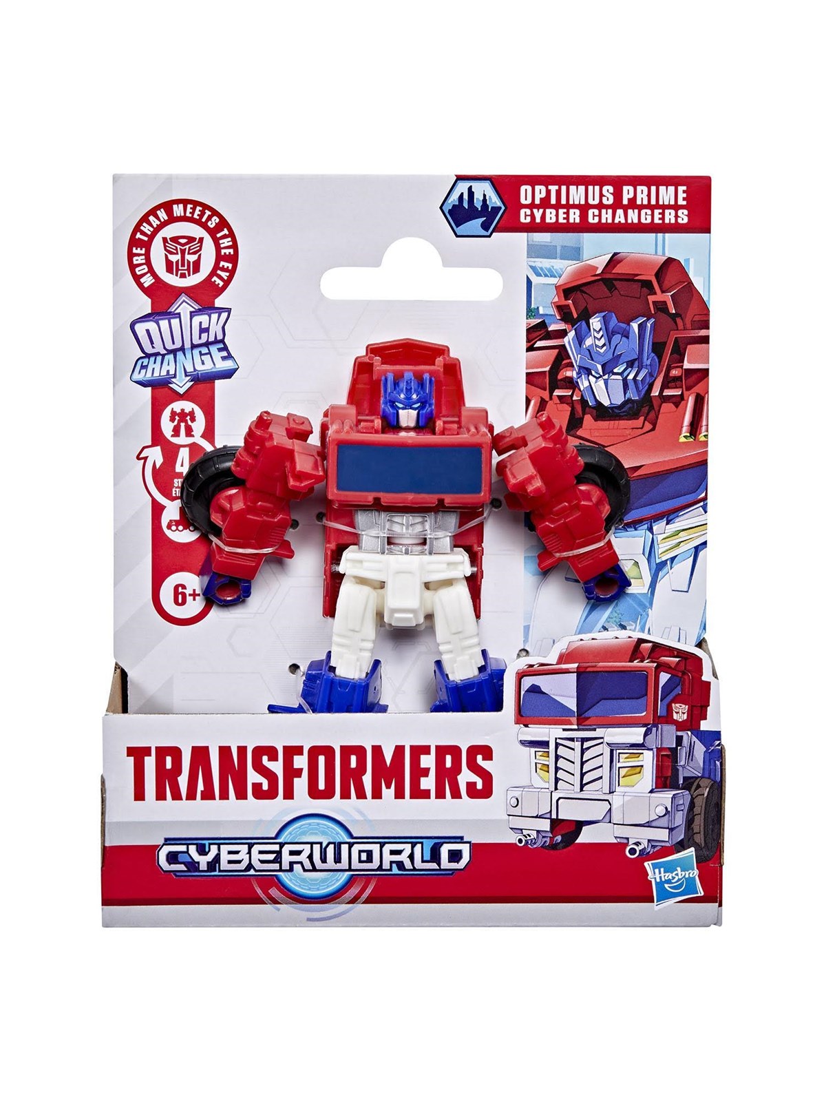 Transformers Cyberworld 4" Cyber Changer Optimus Prime Classic