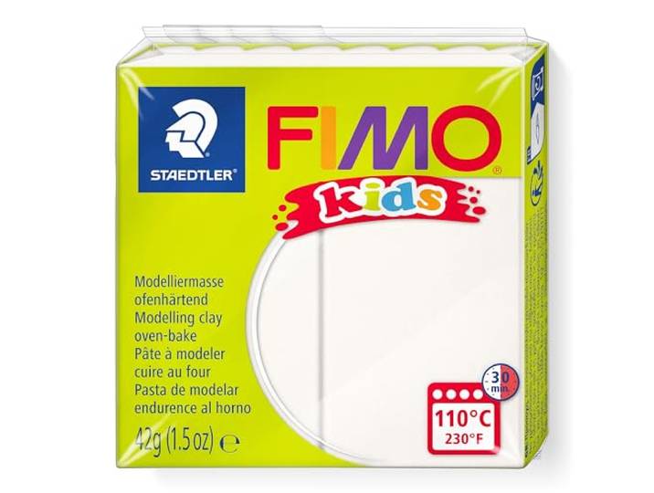 STAEDTLER 8030-0 - Fimo Kids normaal blok, 42 g, wit