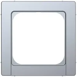 Merten Adapter für Einsätze nach DIN 49075, System Design, Edelstahl (lackiert)