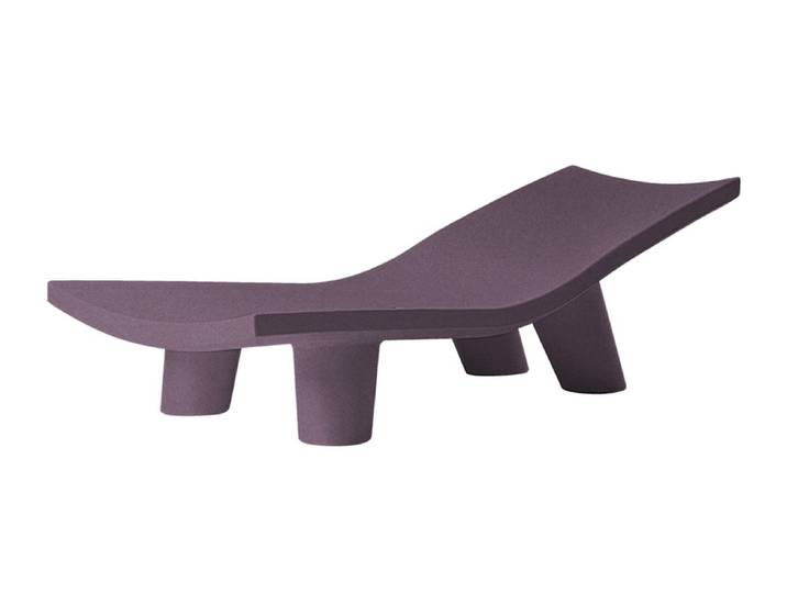 SLIDE chaise longue d'extérieur LOW LITA LOUNGE (Iris violet - Polyéthylène)
