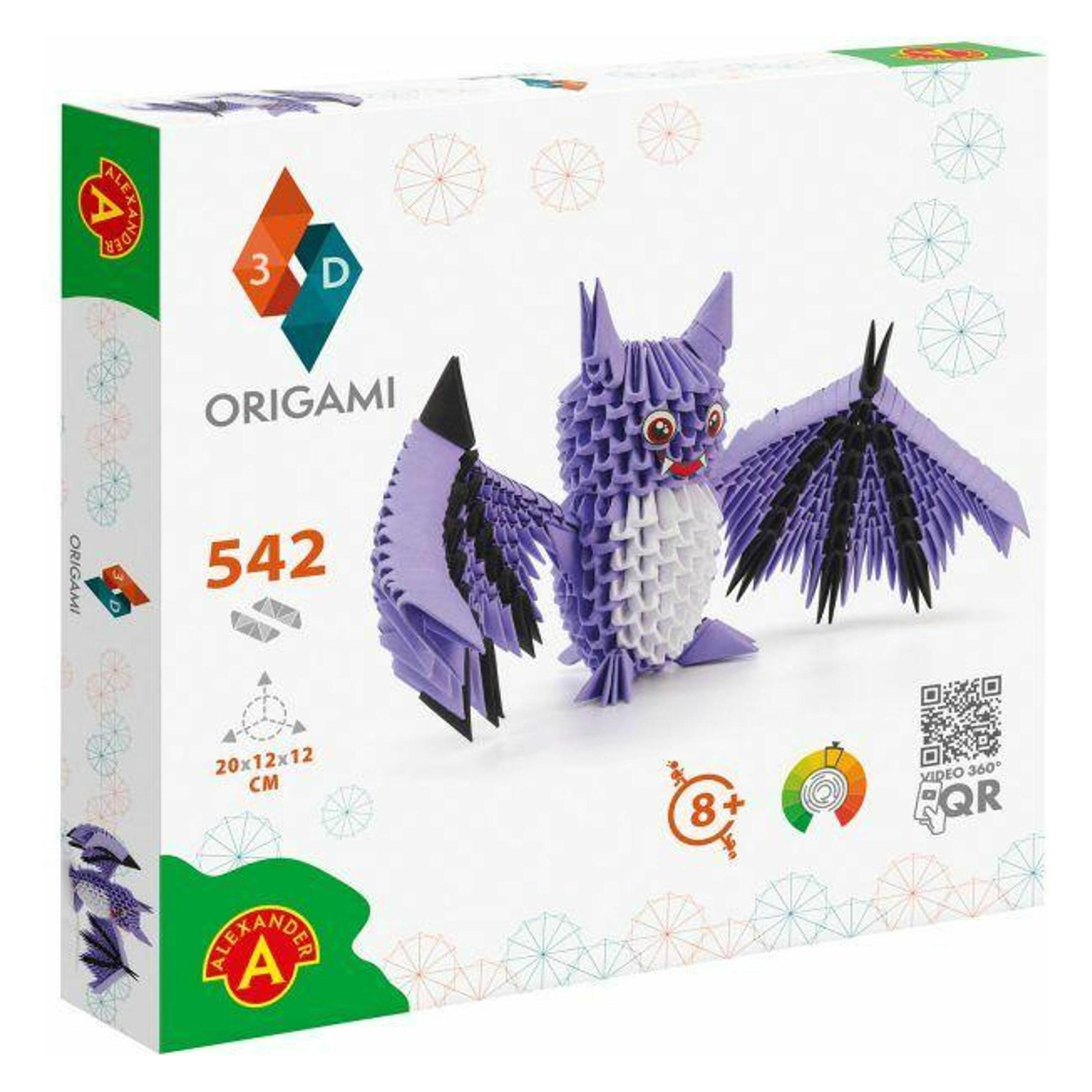 Selecta Spielzeug ORIGAMI 3D - Fledermaus, 542 Teile (501830)
