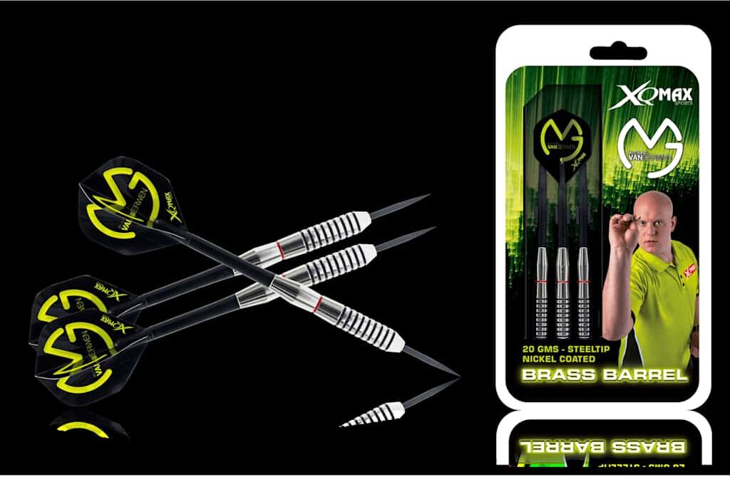 XQmax Darts XQmax Fléchettes MvG 20g Laiton noir et vert QD7000630