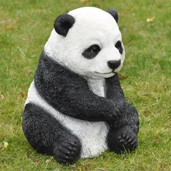 Dazikemo Gartenfigur Dekofigur Sitzender Pandabär