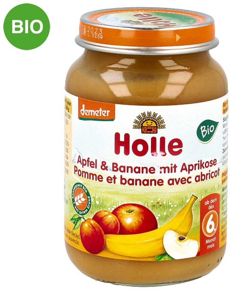 Holle Apfel & Banane mit Aprikose 190g