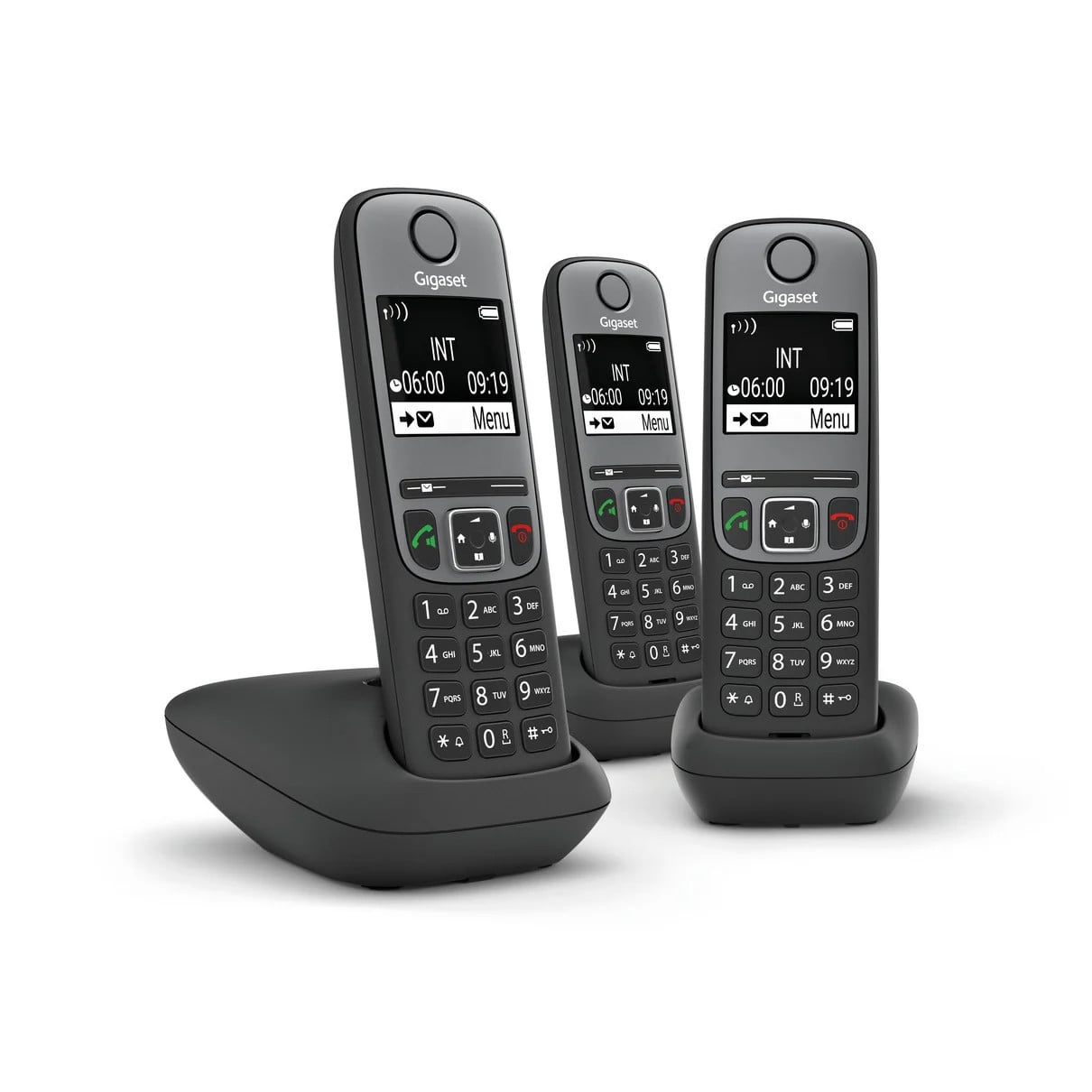 Gigaset A705 Trio Draadloze DECT-telefoon met headset, Zwart