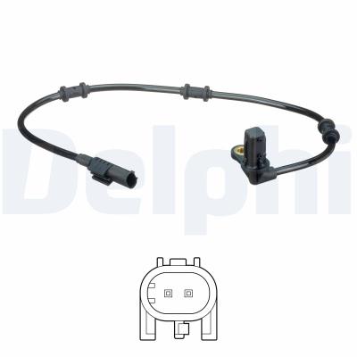 DELPHI Sensor, Raddrehzahl ss20593 für Mercedes