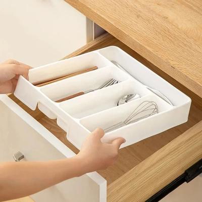 Useful Little Things Cutlery Organizer Drawer Tray With 4 Or 5 Compartments For Kitchen Utensil Storage small