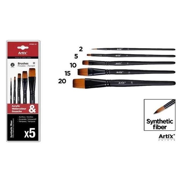 Artix Synthetikbürsten 5 Stk (20 mm) (57528132)